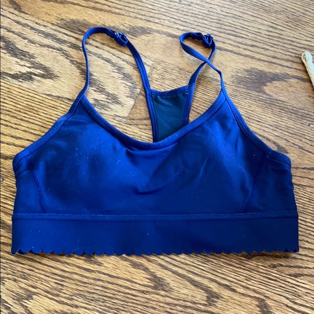 New Balance for J.Crew Scalloped Sports Bra Sz S